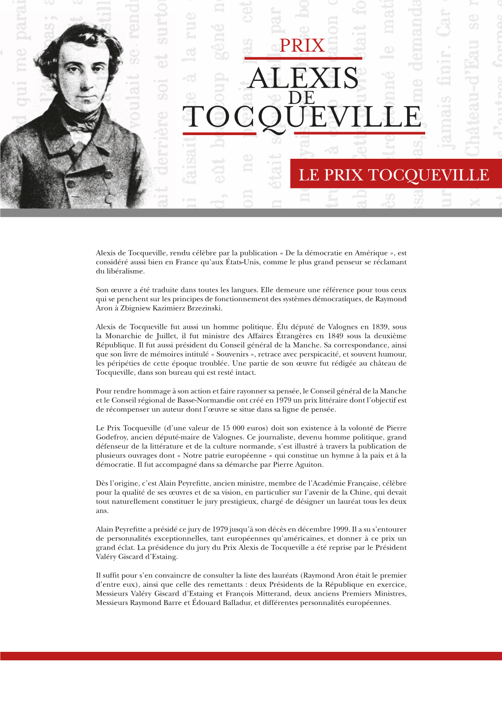 Le Prix Tocqueville