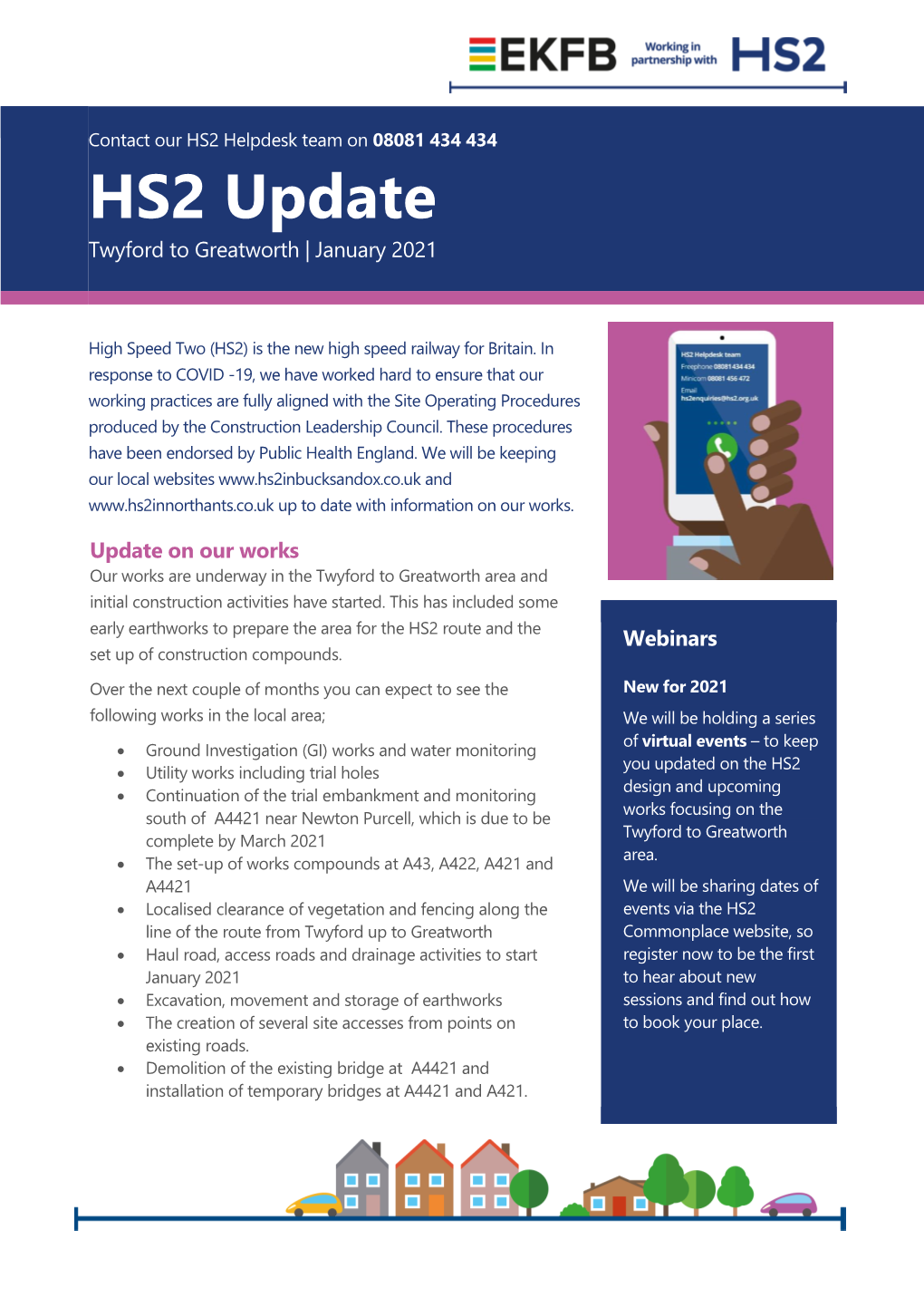 HS2 Twyford to Greatworth Update