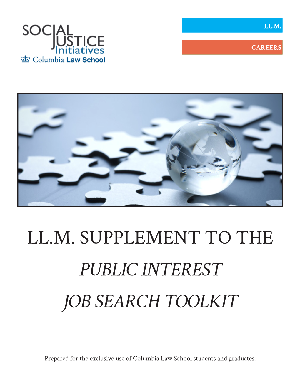 Ll.M. Supplement to the Public Interest Job Search Toolkit
