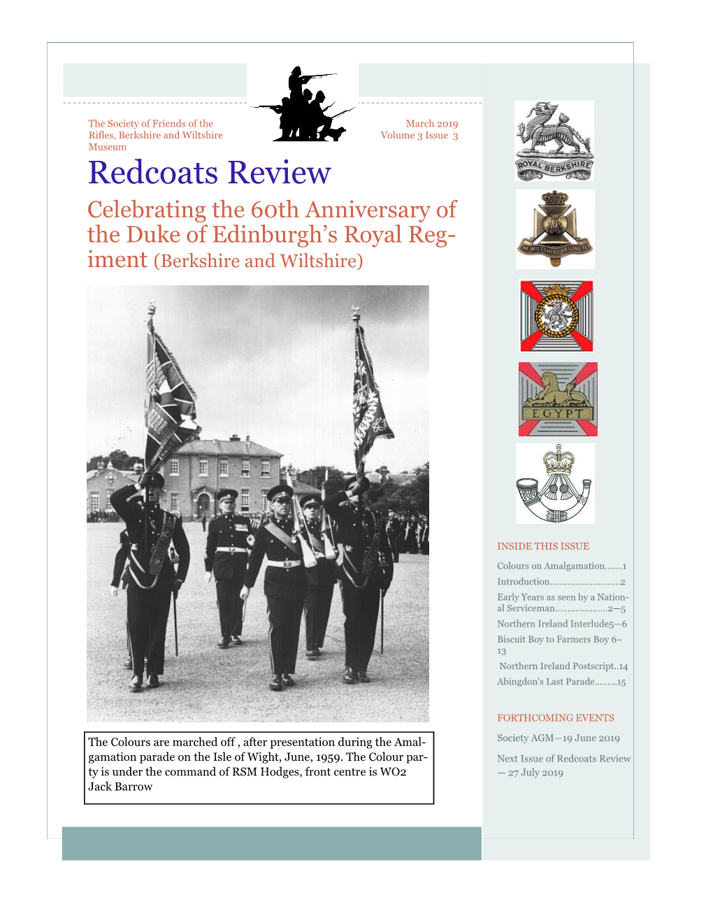 Redcoats Review March 2019