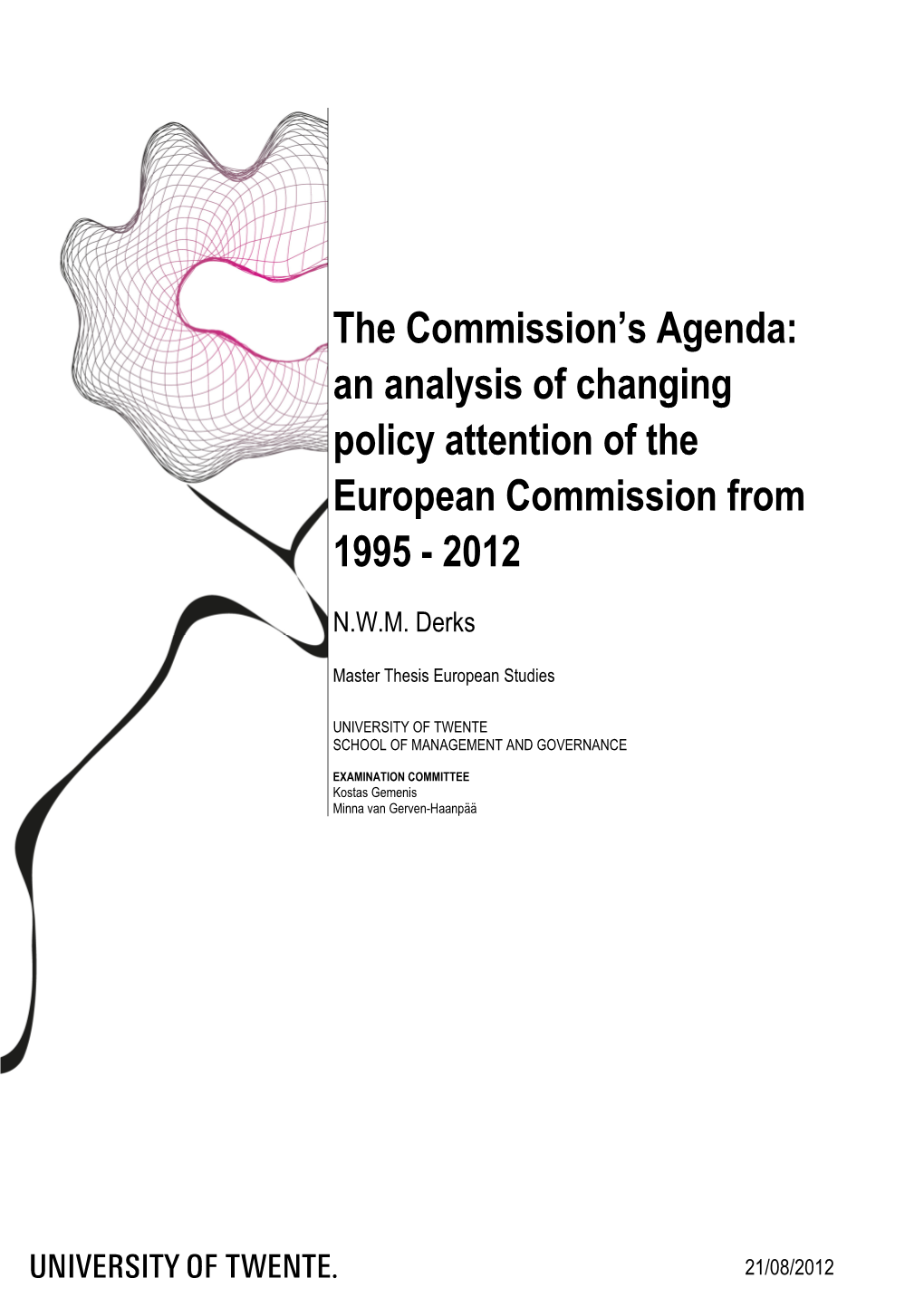 An Analysis of Changing Policy Attention of the European Commission from 1995 - 2012