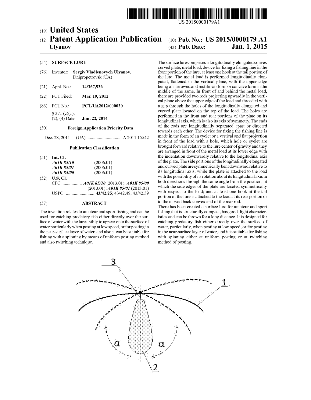 (12) Patent Application Publication (10) Pub. No.: US 2015/0000179 A1 Ulyanov (43) Pub