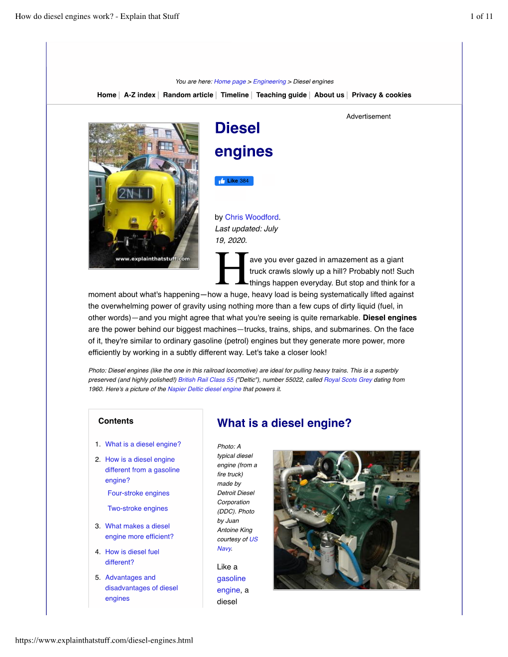 Diesel Engines Work? - Explain That Stuff 1 of 11