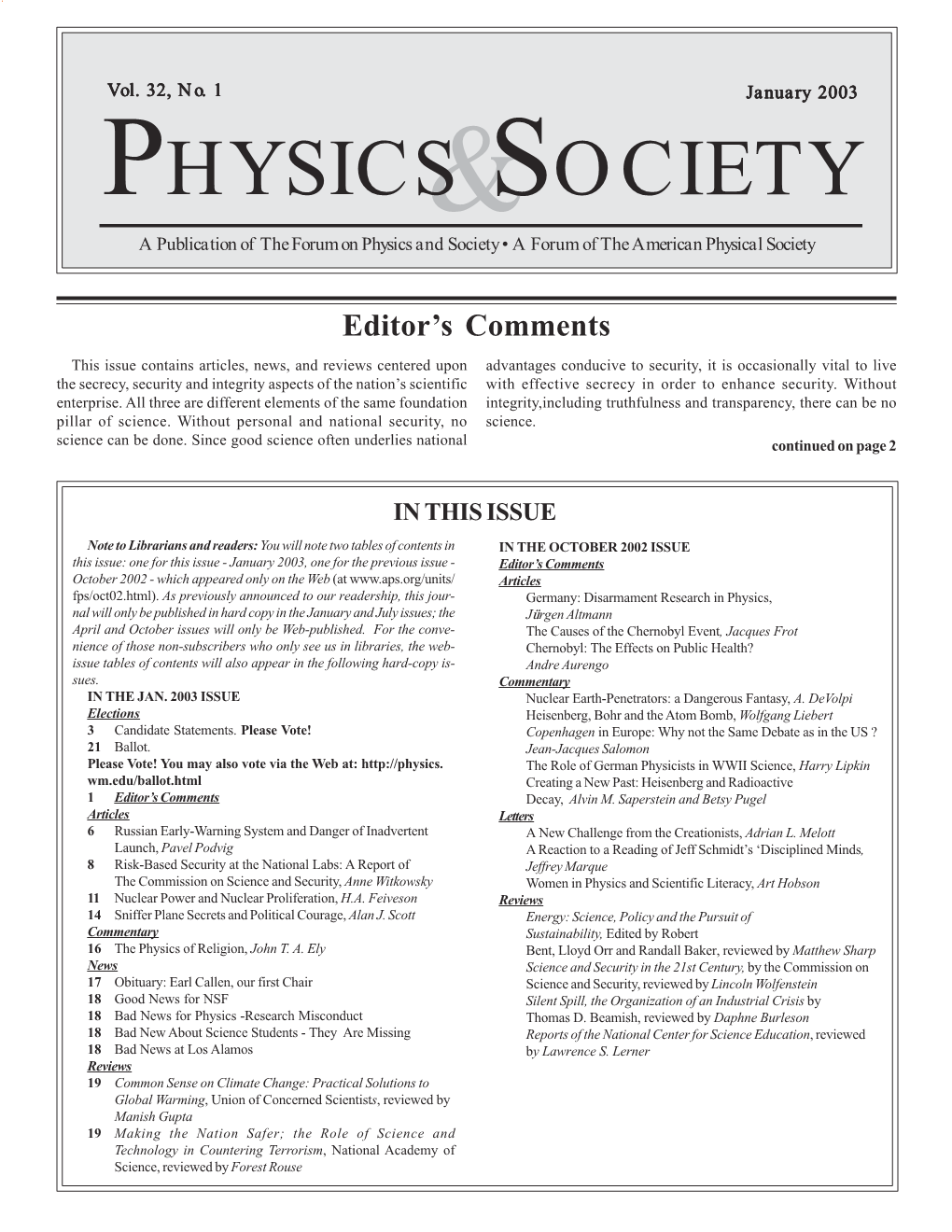 Physics Society