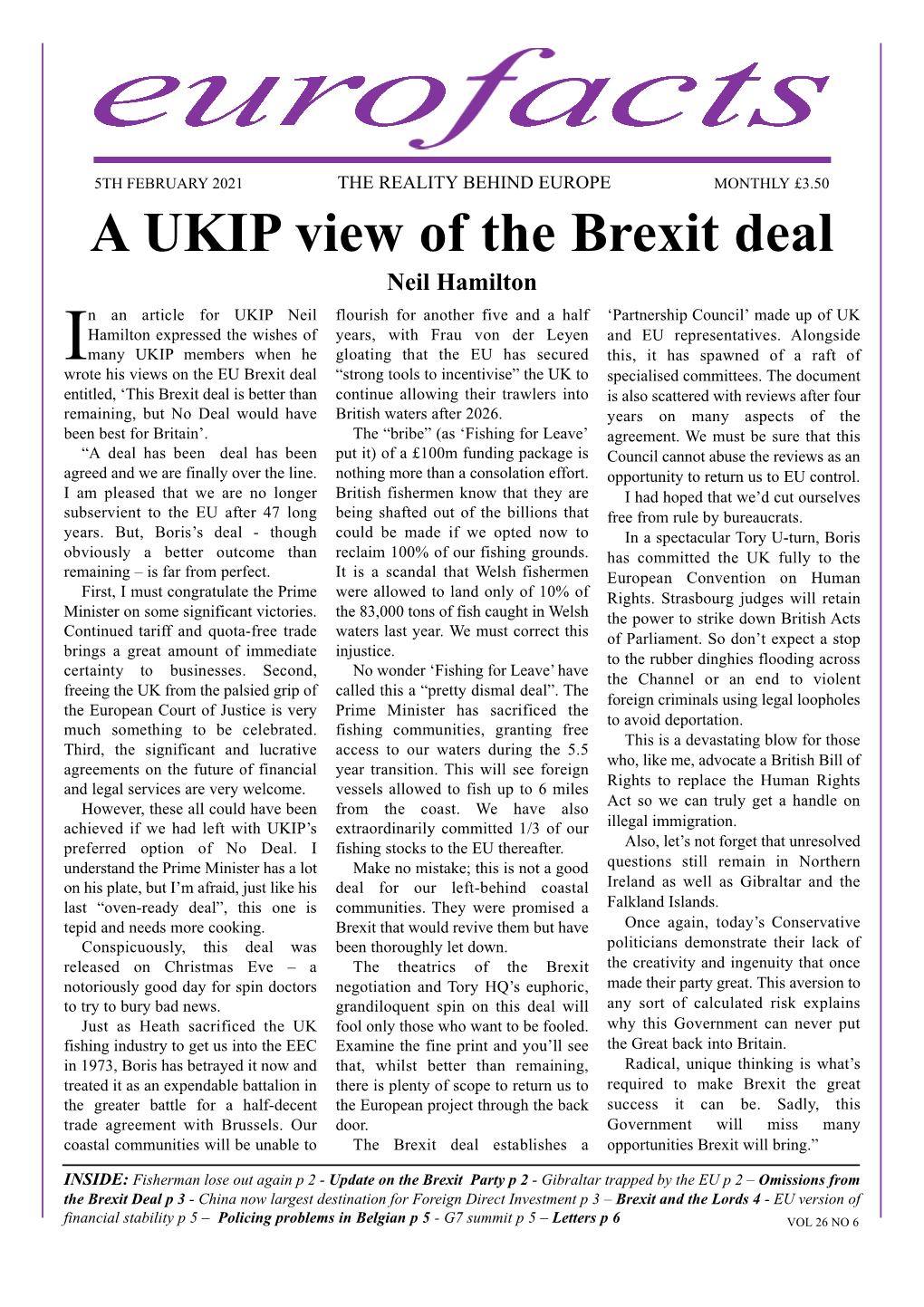 A UKIP View of the Brexit Deal