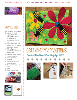 Bee Crafty & Flower Collage