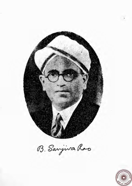 BASRUR SANJIVA RA0 (1895 - 1975) (Elected Fellow 1944)