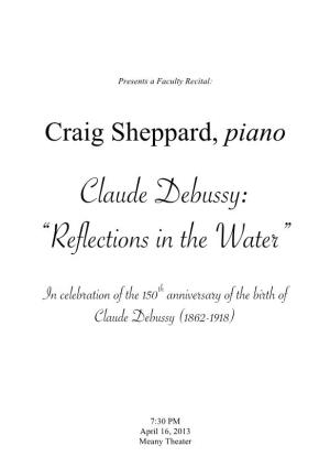 Claude Debussy: “Reflections in the Water”