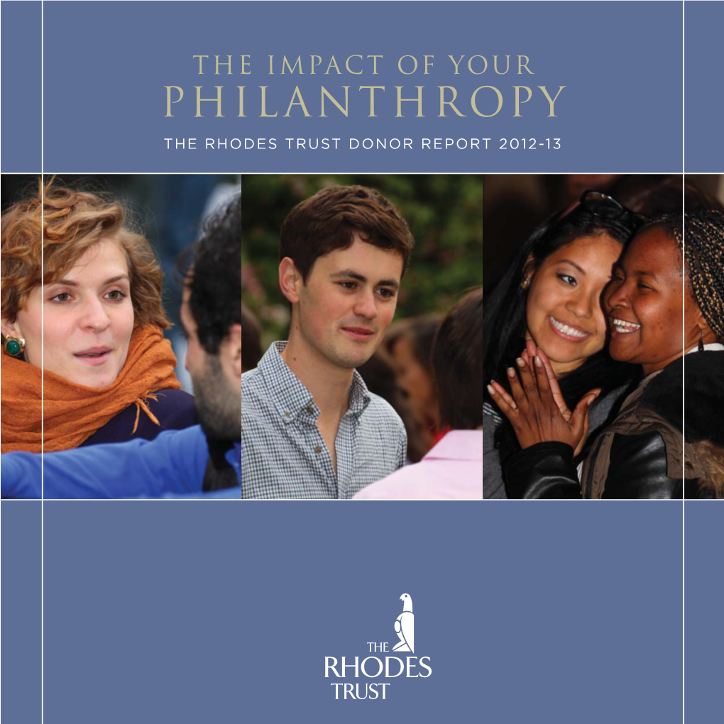 The Impact of Your Philanthropy