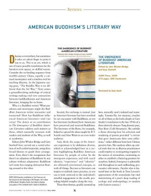 American Buddhism's Literary