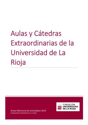 Aulas Y Cátedras Extraordinarias De La Universidad De La Rioja