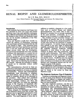 RENAL BIOPSY and GLOMERULONEPHRITIS by J