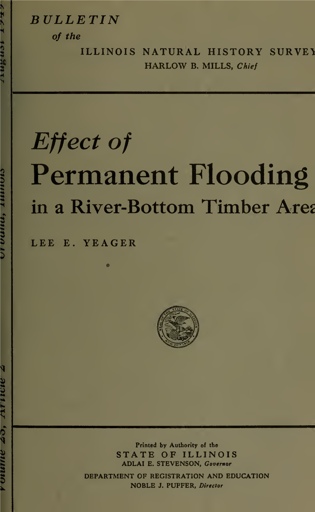 Permanent Flooding in a River-Bottom Timber Ares