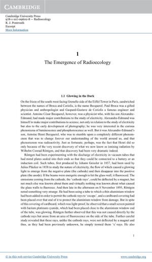 The Emergence of Radioecology