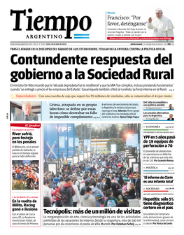 Contundente Respuesta Del Gobierno a La Sociedad Rural