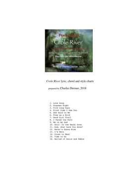 CROLE RIVER Chord and Style Charts