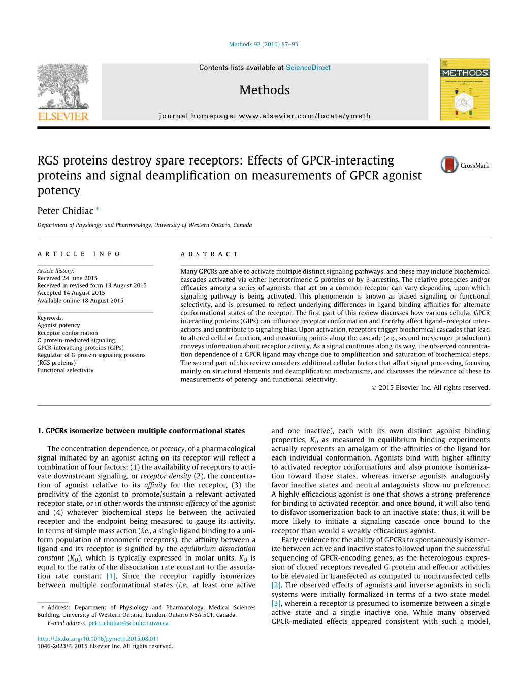 RGS Proteins Destroy Spare Receptors: Effects of GPCR-Interacting Proteins and Signal Deamplification on Measurements of GPCR Ag