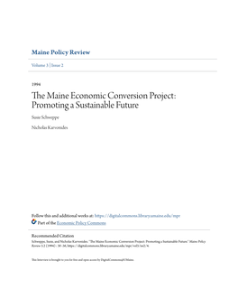 The Maine Economic Conversion Project