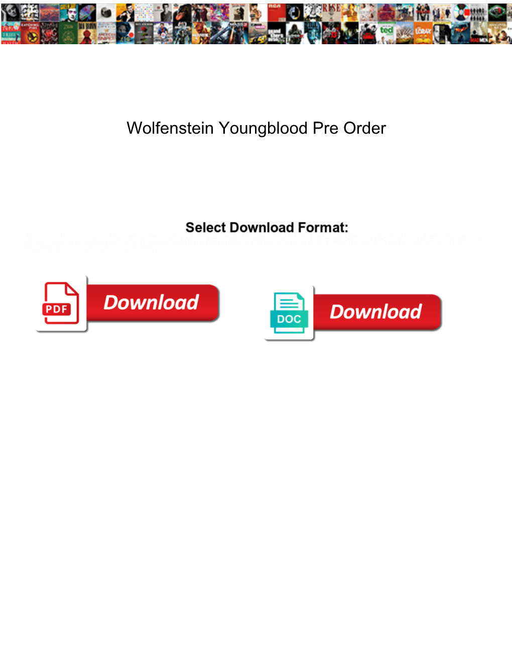 Wolfenstein Youngblood Pre Order