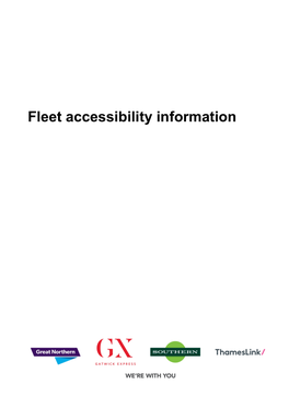 Fleet Accessibility Information