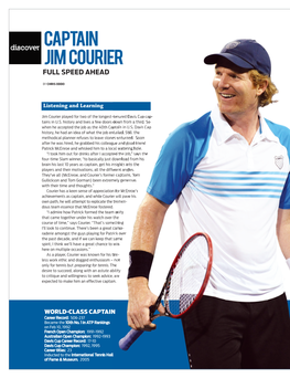 Captain Jim Courier FULL SPEED AHEAD