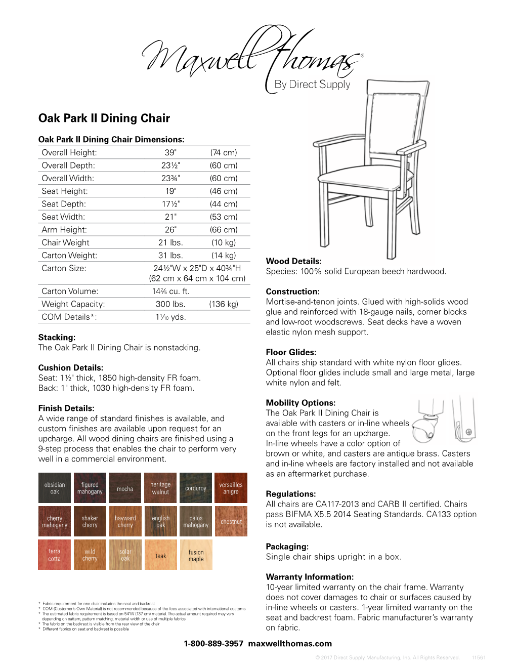 Oak Park II Dining Chair