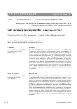 Self-Induced Pneumoparotitis – a Rare Case Report