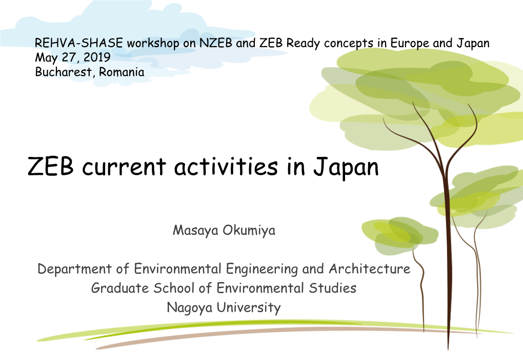 ZEB Current Activities in Japan