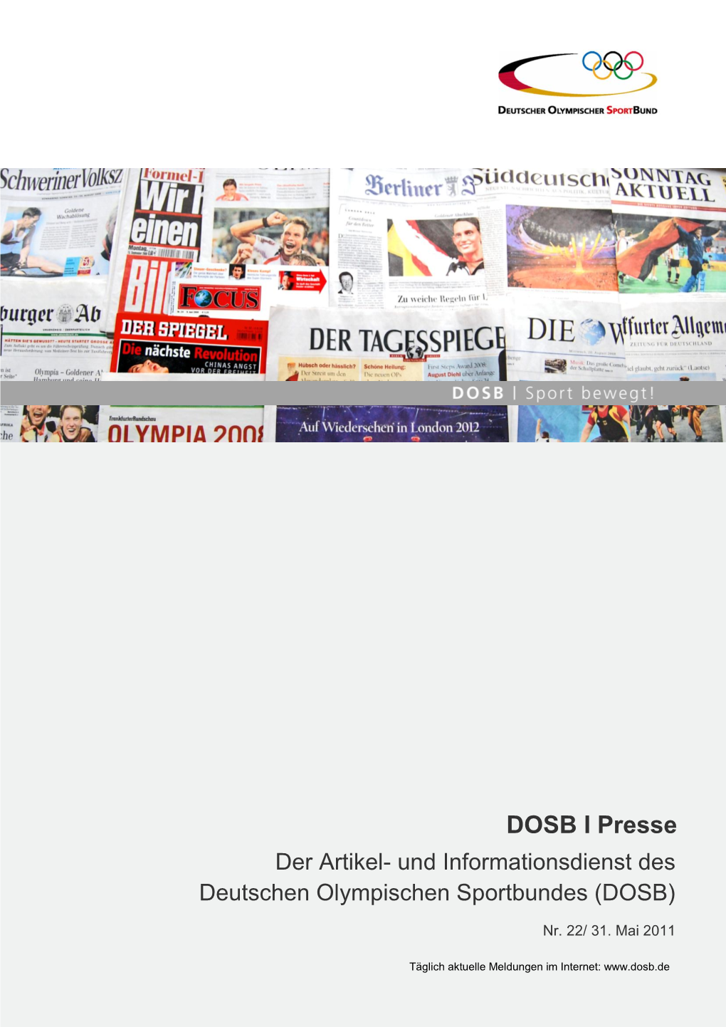 DOSB I Presse Der Artikel- Und Informationsdienst Des Deutschen Olympischen Sportbundes (DOSB)