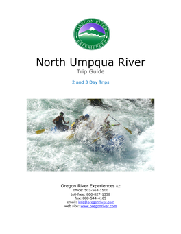 North Umpqua River Trip Guide