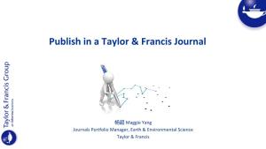 Publish in a Taylor & Francis Journal