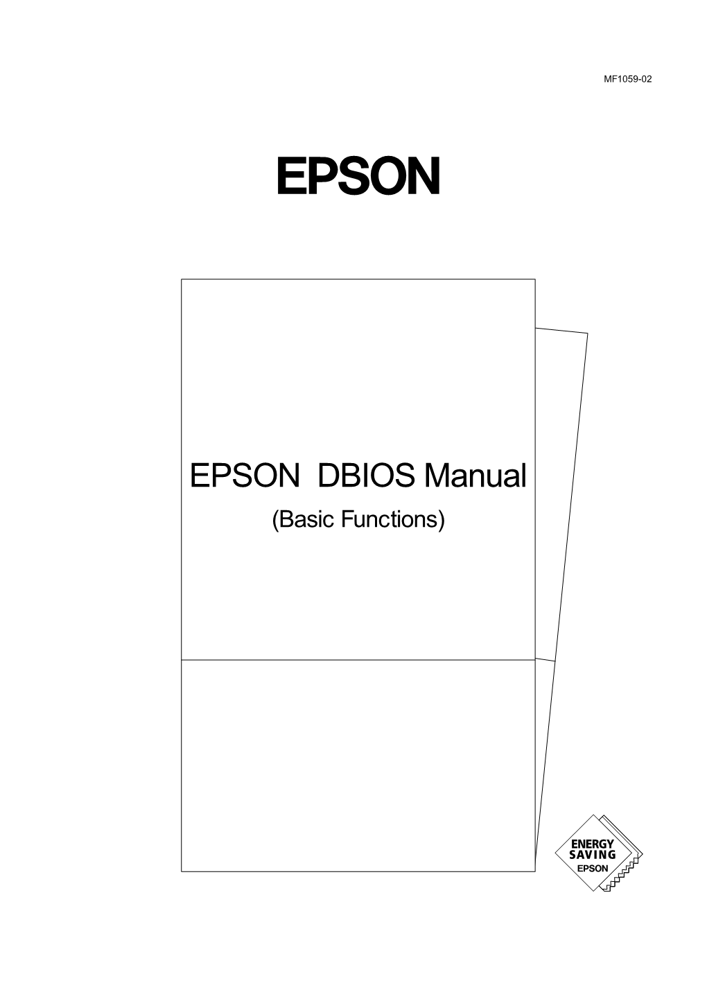 EPSON DBIOS Basic Functions-E