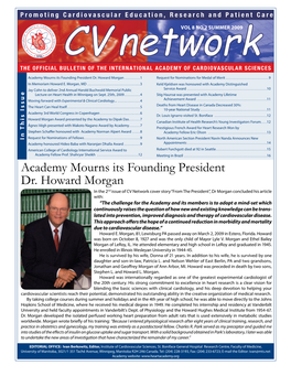Academy Mourns Its Founding President Dr. Howard Morgan