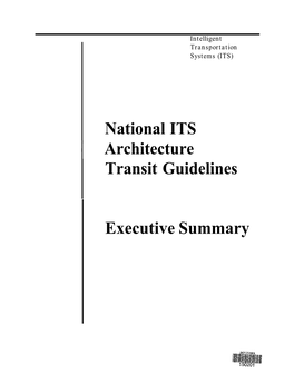National ITS Architecture Transit Guidelines, Executive