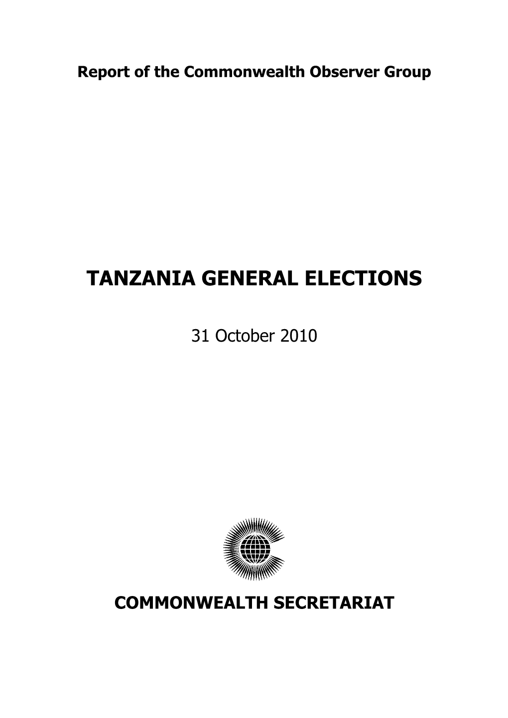 Tanzania General Elections