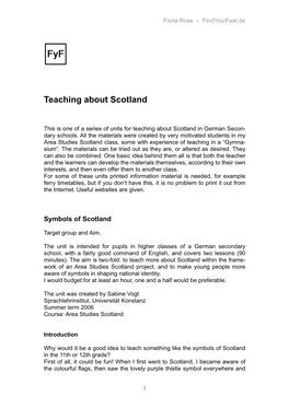 Teaching About Scotland