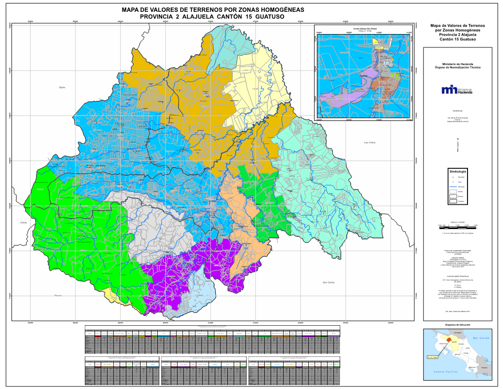 Mapa De Valores De Terrenos Por Zonas Homogéneas Provincia 2