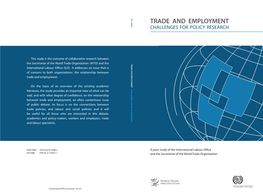 Trade and Employment Challenges for Policy Research
