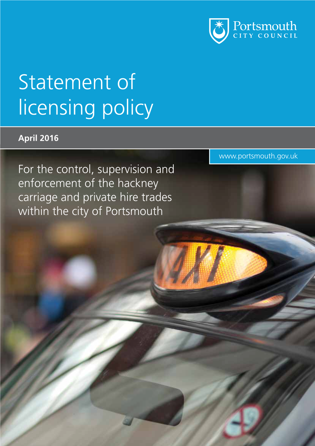 Statement of Licensing Policy