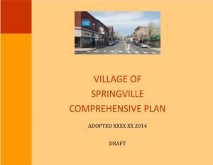 Village of Springville Comprehensive Plan
