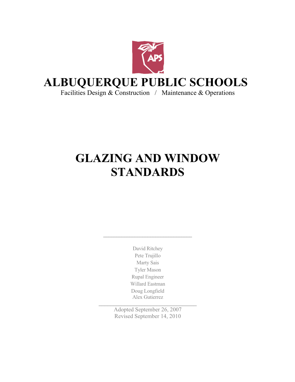Glazing and Window Standards