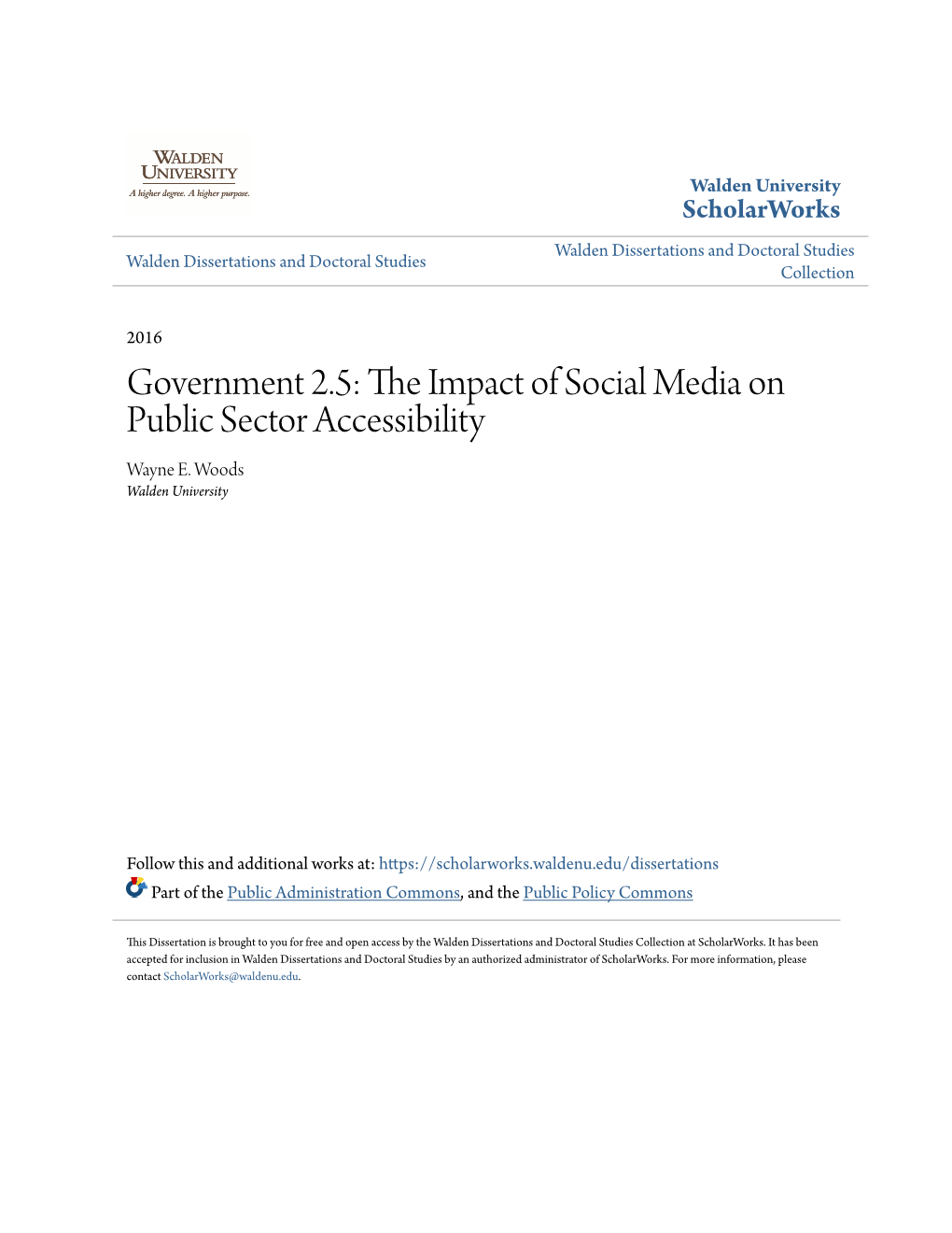 The Impact of Social Media on Public Sector Accessibility