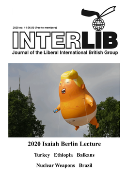 2020 Isaiah Berlin Lecture