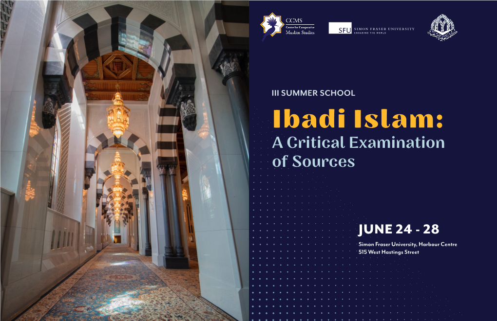 Ibadi Islam: a Critical Examination of Sources