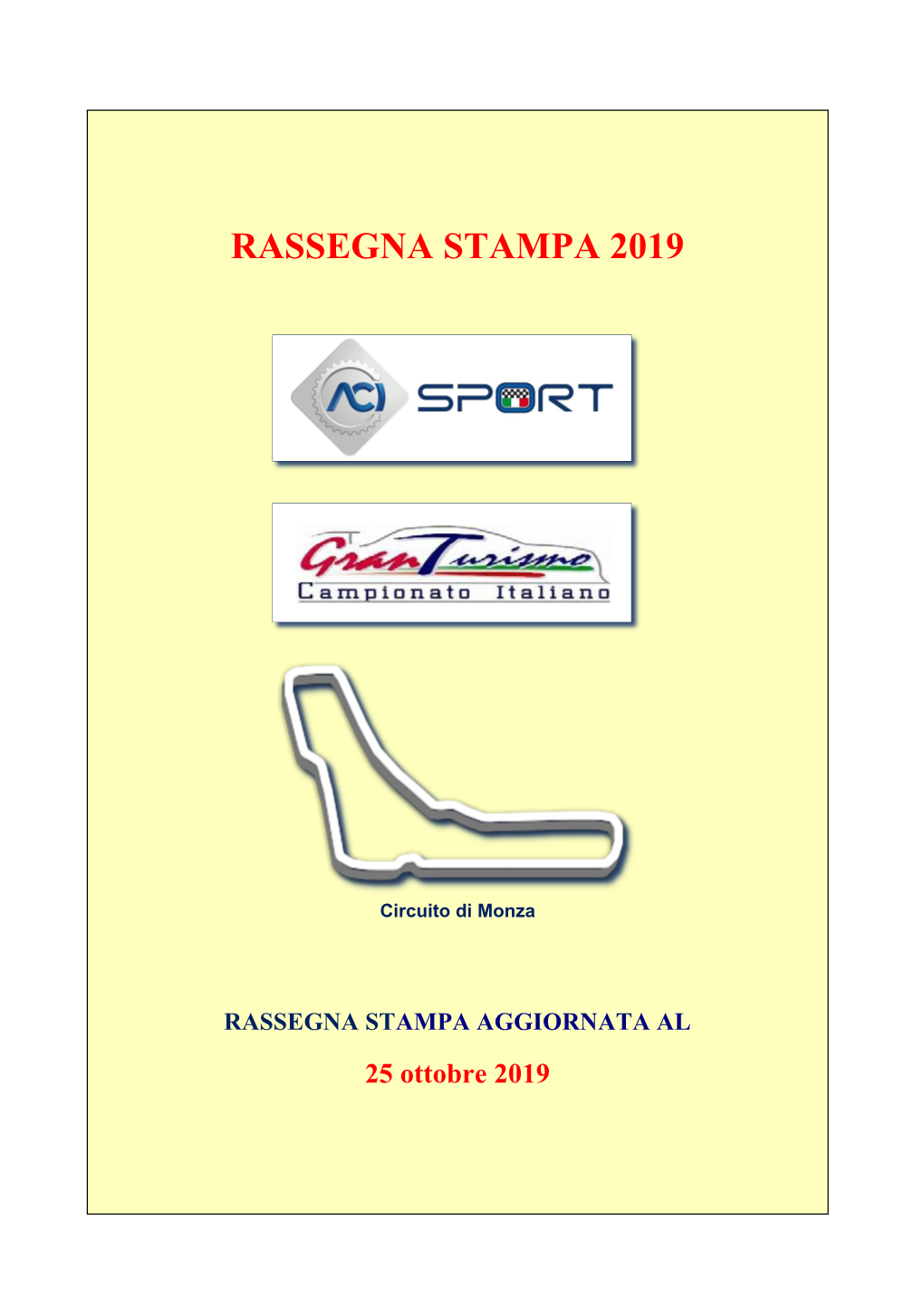 Rassegna Stampa 2019