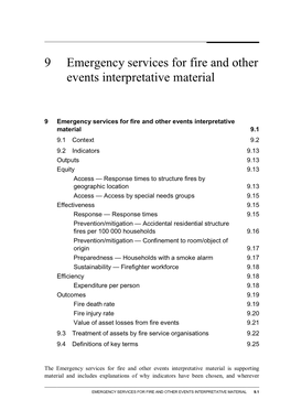 9 Emergency Services Interpretative Material