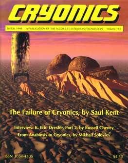 Cryonics Magazine, Q3 1998