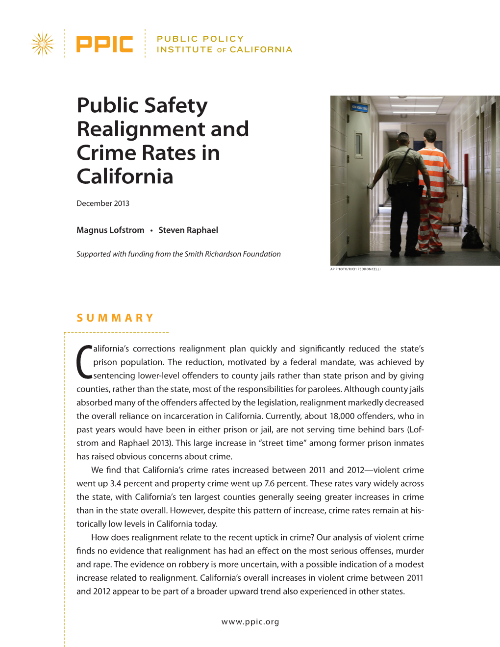 Public Safety Realignment and Crime Rates in California