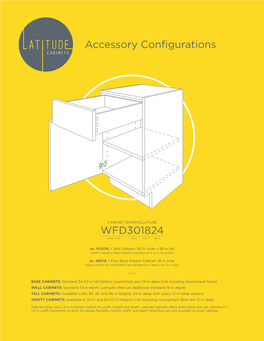 WFD301824 Accessory Configurations