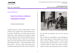 Toscanini E Puccini